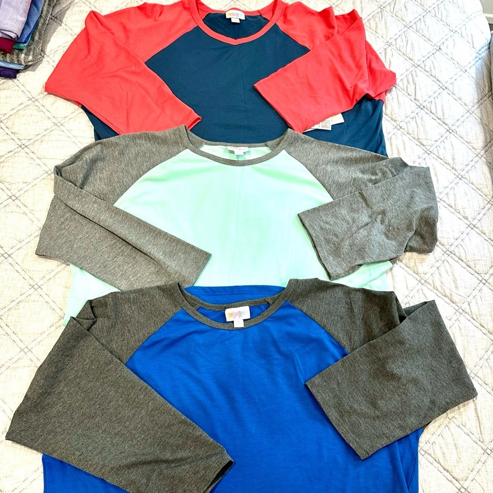 LuLaRoe Randy Ragland 3/4 sleeve shirt bundle
